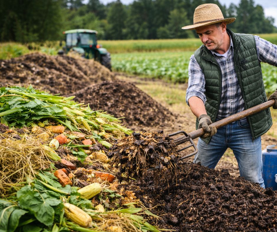 Manejo sostenible de residuos agrícolas: del desperdicio al recurso biológico