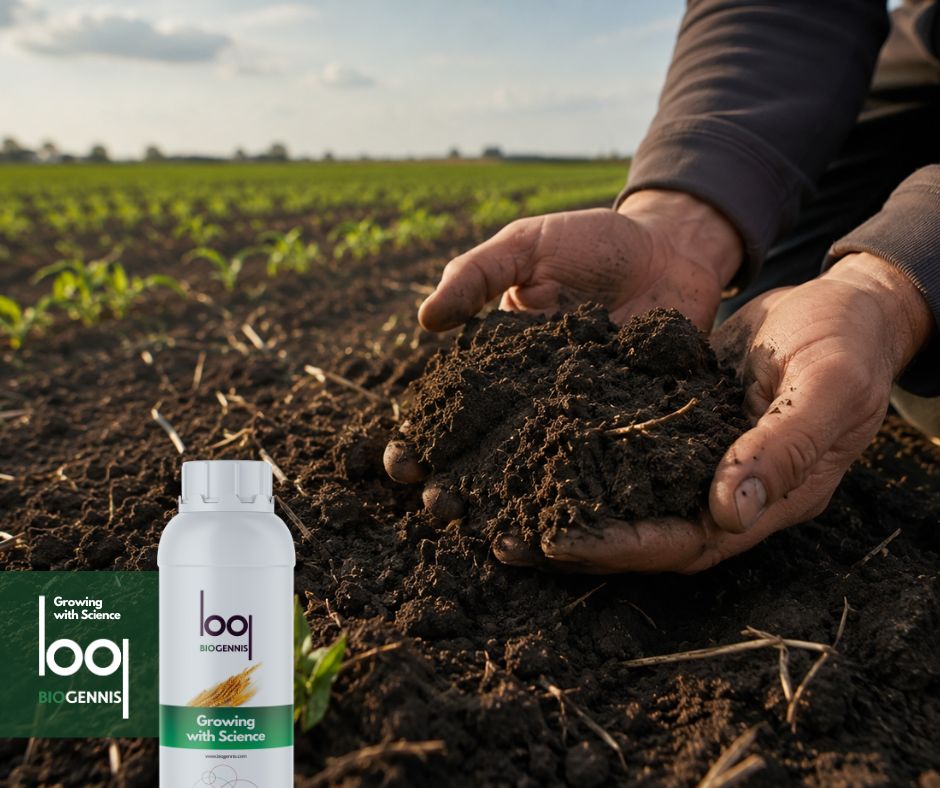 Agricultor examinando un suelo agrícola fértil para evaluar su impacto en la rentabilidad del cultivo