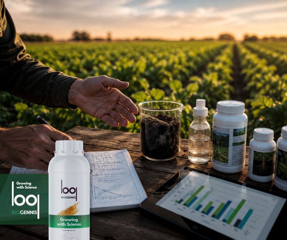 Evaluación técnica de una estrategia agrícola con productos biológicos para mejorar la eficiencia y el rendimiento del cultivo